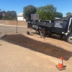 During Image of Asphalt Patch Repair in Wongan Hills, WA