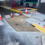 Before Image of Asphalt Ramp Installation at Morley Bus Station, WA