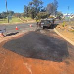 After Image of Large Asphalt Patch Road Repair on Farmers Ave, Boddington, WA