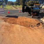 Before Image of Large Asphalt Patch Road Repair on Farmers Ave, Boddington, WA