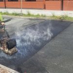 During Image of Asphalt Carpark Repair at Lynwood High School in Lynwood, WA