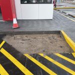 Before Image of Asphalt Ramp Installation at KFC, Perth Airport