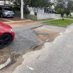 Before Image of Asphalt Driveway Crossover Resheet in Guildford, WA