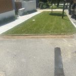 During Image of Cut and Replace Asphalt Patch Repair for Axis Landscape Solutions in Claremont, WA