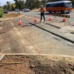 Before Image of Asphalt Road Trench Reinstatement for Dizza Communications in Wungong, Western Australia