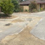 Before Image of Asphalt Trench Reinstatement & Patch for Boodjera Construct in Willagee, Western Australia